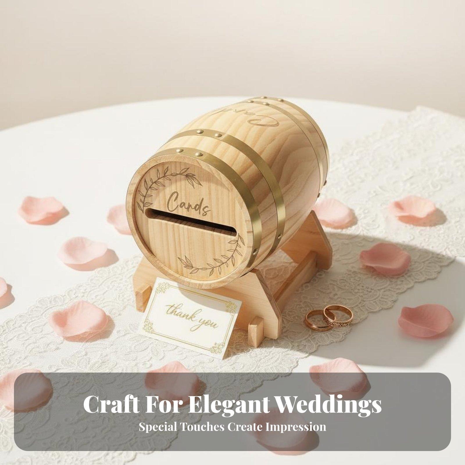 Grote houten kaartendoos met s - Event Party Box recensie en prijs