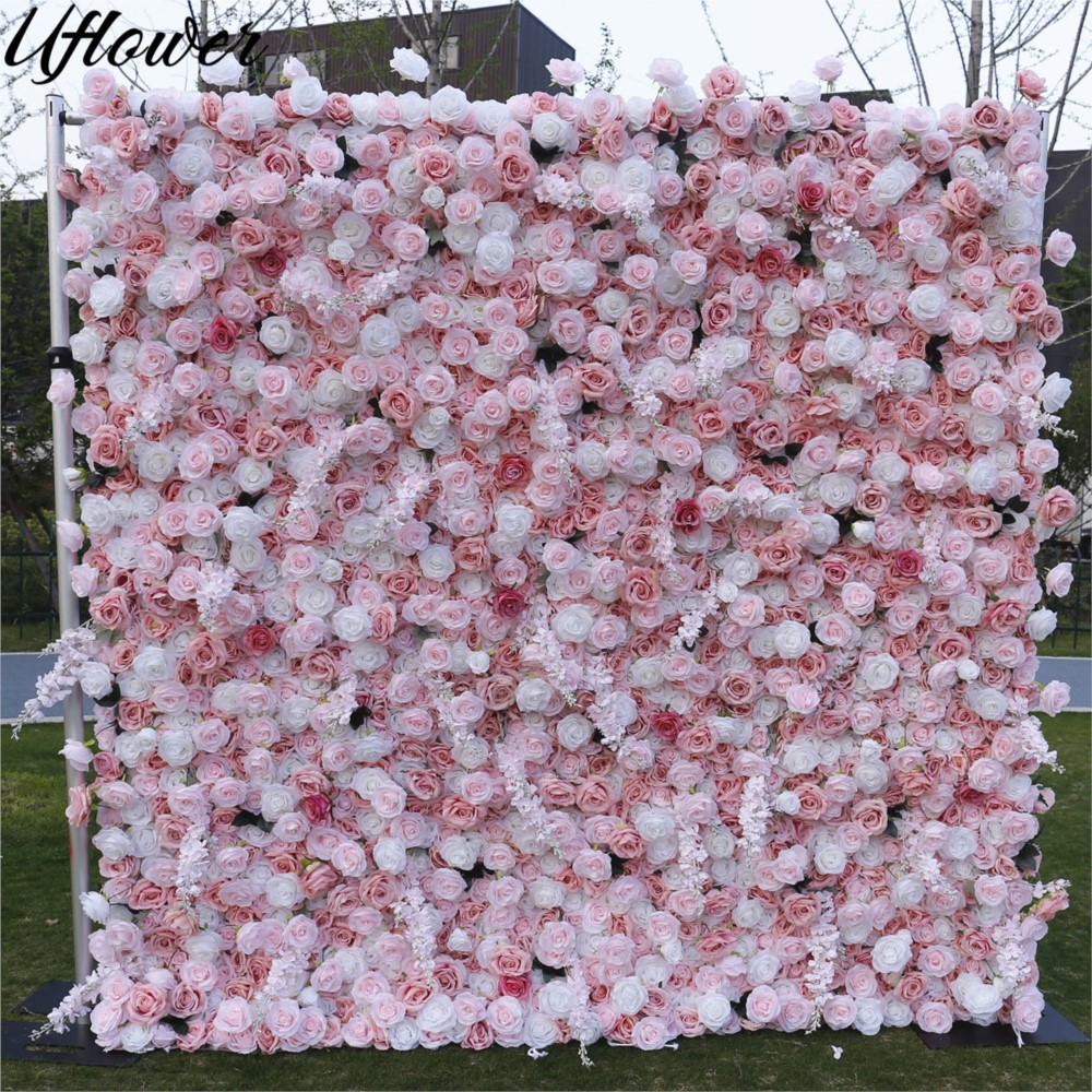 Uflower 5D Roze Witte Rozen St - Flower Wall Panel recensie en prijs