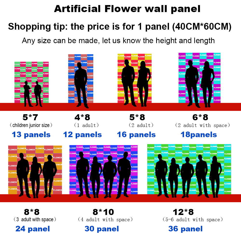15,7*23,6 inch kunstplant bloe - Flower Wall Panel recensie en prijs